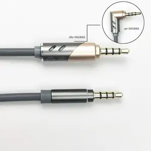 Kabel AUX 3.5Mm Ke 3.5Mm Sudut Kanan 90 Derajat Plug Kabel Audio Stereo