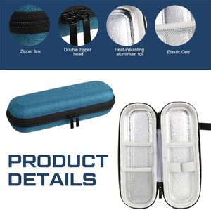 Sac isotherme personnalisé antichoc en EVA pour insuline avec fermeture éclair, boîte de rangement portable pour ampoules et peptides de voyage - Product Image 4