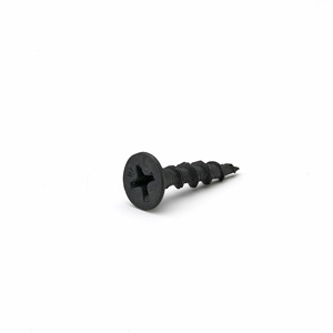 Vis autoperceuses à tête fraisée Phillips noires M4x16 pour cloisons sèches, acier au carbone de qualité A - Product Image 1