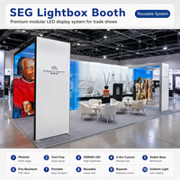 Diseño Modular Personalizado de Stand de Exhibición con Iluminación LED, Gráficos de Pared y Planificación de Tamaño para Ferias Comerciales
