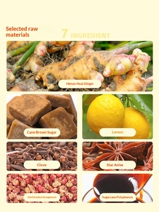 Té de Jengibre con Azúcar Moreno de Caña Natural Sabor Original para el Periodo Menstrual, Nutrición Cálida, Mini Sopa de Jengibre 360g - Product Image 2