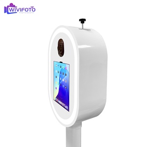 10.2 11 Pro Roamer gương photobooth Selfie xách tay Photo Booth Shell đứng kiosk 12.9 với vòng ánh sáng trường hợp chuyến bay - Product Image 2
