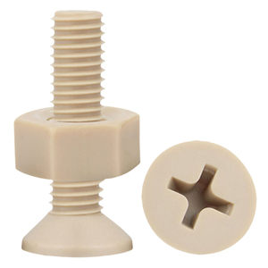 Conjuntos de Tornillos de Cabeza Cónica Cruzada y Tuercas Hexagonales de PEEK de Alta Calidad, M2 M3 M4 M5, Resistentes al Calor, Grado 4.8, Autocoloreados - Product Image 2
