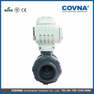 วาล์วบอลมอเตอร์ไฟฟ้า COVNA UPVC แบบสองทาง ข้อต่อแบบ Double Union Socket ชนิดปรับระดับได้ 4-20mA วาล์วบอลไฟฟ้า PVC ขนาด 1/2 นิ้ว - Product Image 5