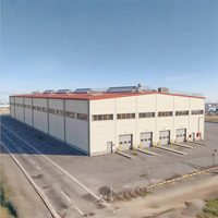 Entrepôt en structure métallique industrielle Philippines Indonésie Grande portée Bâtiment métallique préfabriqué Conception personnalisée Construction rapide