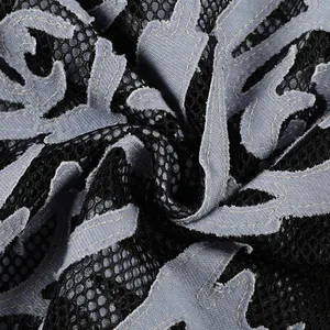 Black Polyester Lace Fabric by The Yard (100% Polyester)