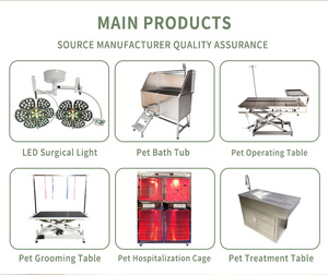 Mesa Quirúrgica Veterinaria <span class=keywords><strong>de</strong></span> Acero Inoxidable, Mesa <span class=keywords><strong>de</strong></span> Operaciones para Animales con Altura Ajustable para Cirugía y Examen en Clínicas - Product Image 6