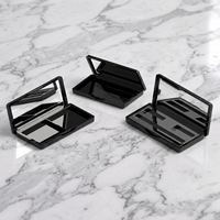 Paleta de Sombras de Ojos Profesional Vacía, Personalizable y Colorida, Compacta con Tapa de Rosca, Material AS/PET para Cosméticos