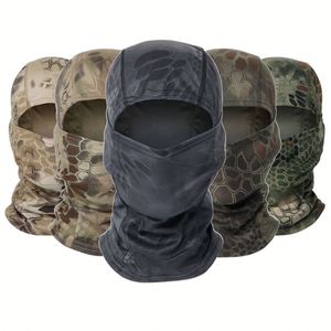 Cagoule de camouflage intégrale pour homme, protection solaire, pour <span class=keywords><strong>ski</strong></span>, vélo, cyclisme, avec un seul trou, séchage rapide, en maille - Product Image 4