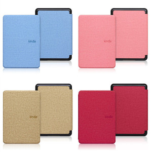 <span class=keywords><strong>Funda</strong></span> de lector de libros electrónicos de cuero PU de tela de algodón al por mayor de fábrica para 2019 <span class=keywords><strong>Kindle</strong></span> 658 10th Generation - Product Image 1