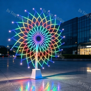 Celebration Focused Firework <b>Trees</b> Turn Open Venues into Brighter Festive Destinations for Evening Crowds - Product Image 5