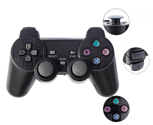 เกมสติ๊กไร้สายแบบคู่ 2.4G รองรับการเชื่อมต่อแบบ Plug and Play รองรับการแสดงผล 4K HD TV X2 เกมสติ๊ก ใช้งานร่วมกับเกมมากกว่า 40000 เกม สำหรับ PSP - Product Image 1