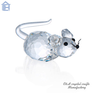 Crystal <strong>Mouse</strong> <strong>Ornament</strong> First in the Chinese Zodiac CH Crystal Laser Engraved High Quality Collectible for Home Decoration - Product Image 6
