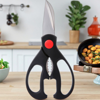 Ciseaux de cuisine multi-usages en acier inoxydable, casse-noix, ouvre-bouteille, coupe-os, lame tranchante pour viande, légumes, herbes