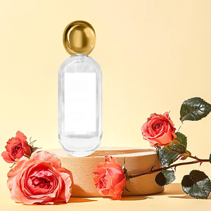 Botella de Perfume de Vidrio Redonda de Lujo de 50 ml con Tapa y Base en Forma de Montaña, Botella de Perfume Única - Product Image 2