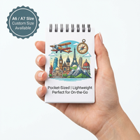 Mini Bloc de Notas Espiral Personalizado con Logotipo Impreso, Libreta de Bolsillo para Pedidos al por Mayor, Regalo Promocional, Papelería