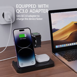 Base de Carga Inalámbrica 3 en 1 Plegable para iPhone 17, Apple Watch S10 y Airpods Pro <span class=keywords><strong>2</strong></span>, Soporte para Teléfono - Product Image 4