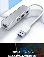 Adaptateur USB-C vers RJ45 Gigabit Ethernet, convertisseur réseau USB 3.0 vers LAN pour ordinateur de bureau, Plug and Play, externe sans fil