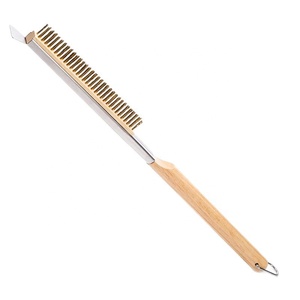 Accessoires <span class=keywords><strong>pour</strong></span> four à pizza <span class=keywords><strong>Brosse</strong></span> de nettoyage <span class=keywords><strong>pour</strong></span> four à pizza de 21 pouces <span class=keywords><strong>en</strong></span> acier inoxydable avec poils <span class=keywords><strong>en</strong></span> laiton <span class=keywords><strong>pour</strong></span> <span class=keywords><strong>pierre</strong></span> à pizza et barbecue - Product Image 6