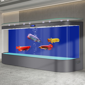 Fabricant Vente en gros Aquariums en verre personnalisés pour poissons d'intérieur Grands aquariums d'eau douce Ensemble complet sans cadre Réservoirs de poisson ménagers - Product Image 3