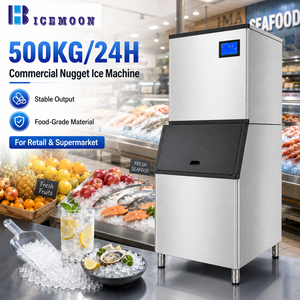 Machine à glace commerciale <span class=keywords><strong>de</strong></span> 500 kg avec <span class=keywords><strong>refroidissement</strong></span> par air et eau pour les comptoirs <span class=keywords><strong>de</strong></span> supermarchés <span class=keywords><strong>de</strong></span> produits frais et la production <span class=keywords><strong>de</strong></span> glace granulaire - Product Image 1