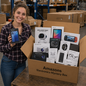 Boîte mystère en gros de retours d'<span class=keywords><strong>Amazon</strong></span>, électronique, téléphones portables, smartphones, écouteurs, 10 kg, stock disponible - Product Image 1