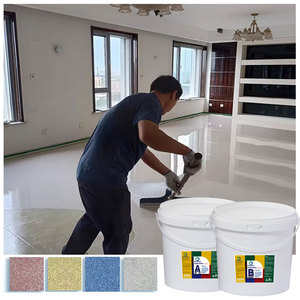 Pintura Epóxica <span class=keywords><strong>Autonivelante</strong></span> para Pisos con Efecto Mármol, <span class=keywords><strong>Precio</strong></span> de Fábrica, 8 Colores, No Tóxica, Suave y Antideslizante - Product Image 1