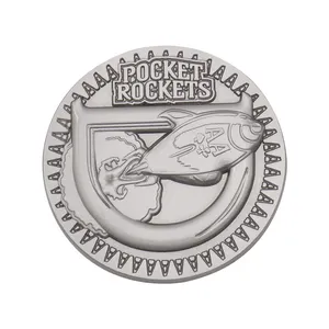 Wholesale No Minimum Custom Anchor Shaped Stamping Embossed Logo USA Souvenir Metal Challenge Coin