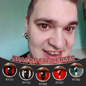무료 샘플 드래곤 아이 연락처 Pseyeche 할리우드 미친 소프트 렌즈 애니메이션 코스프레 할로윈 콘택트 렌즈 Kontaktlinsen - Product Image 3