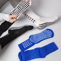 Chaussettes de sport Elite Plain Soccer Chaussettes avec manches antidérapantes antidérapantes Jacquard Chaussettes de football pour hommes