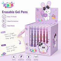 Stylo gel effaçable KAIX Clean Correction en gros, pointe fine 0,5 mm, encre bleue, pour l'écriture des étudiants