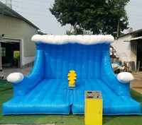 Machine de surf gonflable commerciale Sport jeu gonflable planche de surf mécanique simulateur d'équitation de surf pour la fête