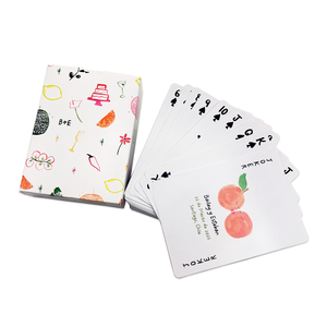 사용자 정의 로고 용지 인쇄 웨딩 플레잉 카드 듀얼 세트 방수 포커 데크 승화 및 광고 포커 - Product Image 1
