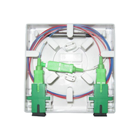Boîtier de terminaison de distribution de fibres optiques FTTH 2 ports SC/LC Apc/Upc Roseta Fibra Optica Mini ODF Faceplates Box
