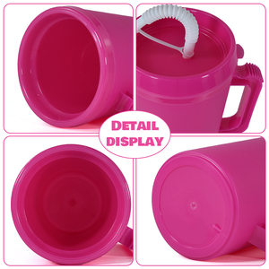 Tazza di plastica riutilizzabile estiva personalizzata <span class=keywords><strong>per</strong></span> festa in spiaggia 22oz 34oz caffè da viaggio mega tazza tazza tazza a doppia parete isolata tazza fredda <span class=keywords><strong>per</strong></span> camionista - Product Image 5