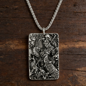 Yunnique – collier avec pendentif en acier inoxydable pour hommes, design épée Zhao Zilong, motif géométrique, bijoux à la mode JD215 - Product Image 3