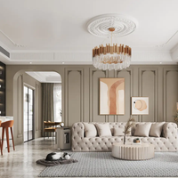 Panneau de mur italien contemporain de concepteur avec des options faites sur commande d'épaisseur pour les intérieurs résidentiels de luxe