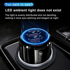 Cargador de Coche Doble USB con Carga Rápida QC3.0, Portátil, para Todos los Teléfonos Inteligentes, Venta al Por Mayor - Product Image 4