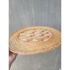 Wholesale Round Handwoven Bamboo Basket Eco Friendly Fruit <b>Vegetable</b> <b>Storage</b> Non Chemical Safety Household Use Supply - Product Image 2