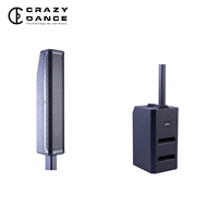 Sistema de Altavoces de Columna con Amplificador de Potencia y Procesador de Señal Digital Activo S800, Carcasa Metálica Portátil, Resistente al Agua, 4 Ohmios, Audio de Alta Resolución