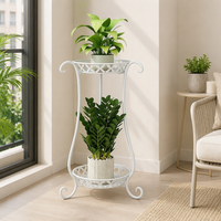 Support à plantes en métal multi-niveaux, décoratif et moderne, pour fleuriste, boutique de fleurs, balcon, intérieur et extérieur