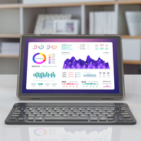 Tablette Android Professionnelle 10.1 Pouces 32 Go Quad Core Avec Clavier BT, Souris, Étui en Cuir et Stylet pour le Travail