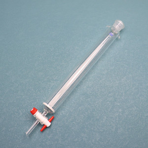 Colonne de chromographie en verre Boro 3.3 avec disque frit et robinet d'arrêt en PTFE, vente directe d'usine - Product Image 3