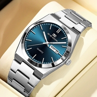 Hannah Martin Vava Voom jam tangan kuarsa pria, arloji emas Stainless Steel 2871, jam tangan Quartz untuk pria