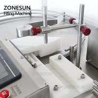 ZONESUN ZS-LPG1, Kepala Tunggal Keramik Pompa Celup Botol Kaca Minyak Esensial Mesin Pengisi Cairan dengan Pengacak Botol