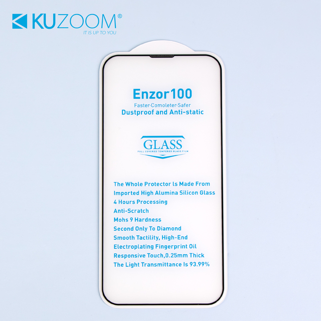 KUZOOM Mobile Phone Grade AAA HD Privacy Tempered Glass Screen Protector 9H Hardness Ultra-Thin Full Coverage