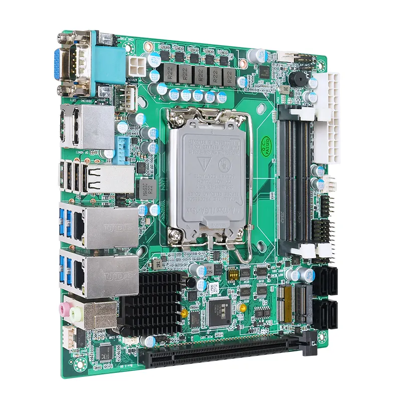 Zunsia PCIe4.0 _ X16 12th Gen H610 B660 H670 X86 2 Lan PC scheda madre industriale RS232 6COM DDR5 ATX LGA1700 Mini-itx schede madri