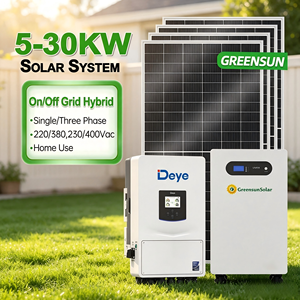 Système d'énergie solaire hors réseau haute performance 5 kW 10 kW 15 kW 25 kW 30 kW, alimentation triphasée CA pour ferme - Product Image 1