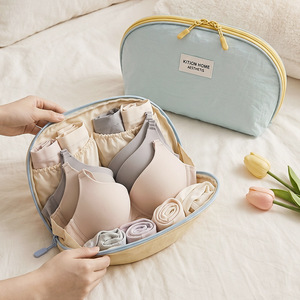 Kition Home Aesthetics Underwear Storage Bag Glacier Blue Lemon Yellow Rectangle Travel Organizing Clothes Bag - Product Image 1