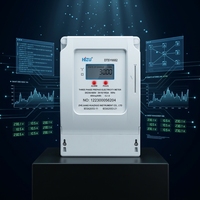 Compteur d'énergie électronique prépayé triphasé mural personnalisable avec carte IC, précision classe 1.0, 100A, affichage LCD, pour centre de données
